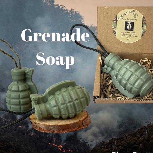 Grenade Soap on a rope /Paracord, handmade Gift, Gift for Him, Father, Christmas - Picture 2 of 15